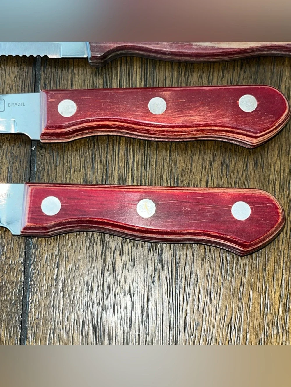 Tramontina Brazil (2) Steak & (2) Pairing Knives High Carbon Stainless Steel